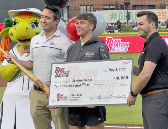 Jordan Gross Penn Station Athlete of the Year